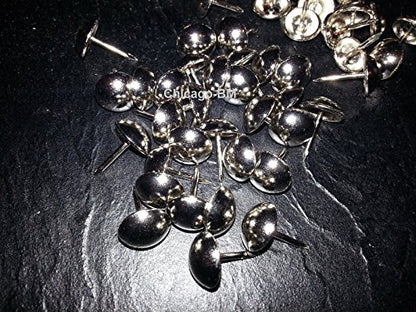 B.C. Upholstery Nailhead Trim with Matching Nails - Nickel - 150 ft (50 yds) - color: Finish: Nickel