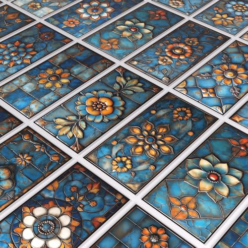 VICCI 32Pcs Peel and Stick Kitchen Backsplash Tile Decals, 8" x 4" - color: Sjm-329, size: 8x4IN*32PCS