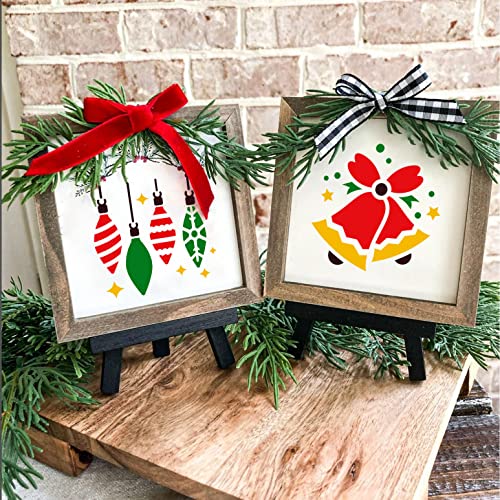 Christmas Stencils for Crafts Reusable 3" Small Holiday Stencils - style: Christmas 3"/50p