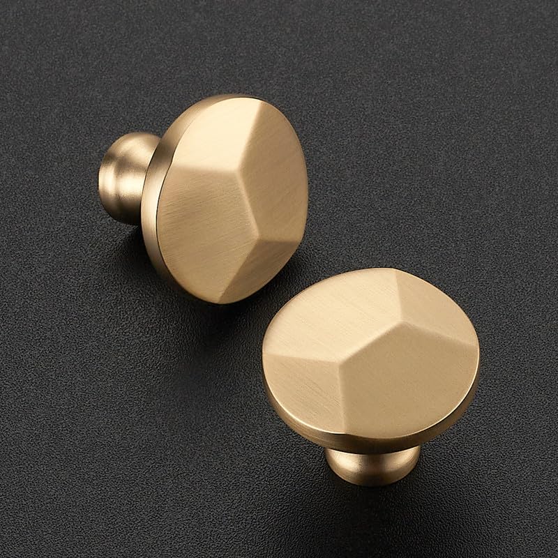 Ravinte Champagne Bronze Round Cabinet Hardware Knobs,Zinc Knobs,25 Pack - color: Champagne Bronze