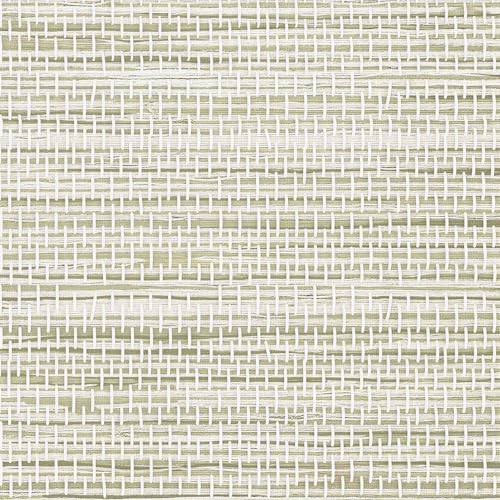 Rugreat Textured Grasscloth Wallpaper Peel and Stick 472inL 17.3inW - size: 17.3"×472"