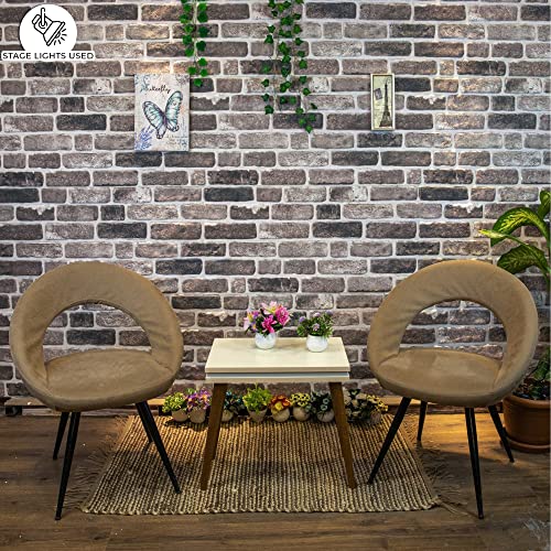 Dundee Deco 3D Wall Panels Faux Brick - Cladding, Grey Black Stone Look Wall Paneling, Styrofoam Facing for Living Room, Kitchen, Bathroom, Balcony, Bedroom, Set of 10, Covers 53 sq ft - color: Grey, Black