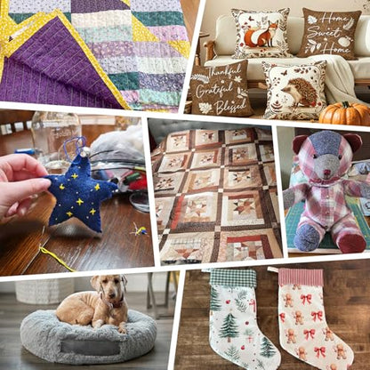 100% Natural Cotton Quilt Batting 91"x110"-Light Weight, Purely All Season Breathable & Soft-Ideal for Quilting, Sewing, Wearable Art & DIY - size: 91"x110"