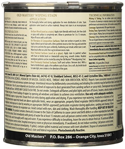 Old Masters 11104 WIP Stain, Neutral Tint Base - color: Neutral Tint Base, size: 1 Quart