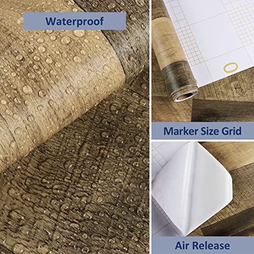 WESTICK Large Wood Conatct Paper Self Adhesive Counter Top Vinyl Wrap - color: 1, size: 36" x 120"