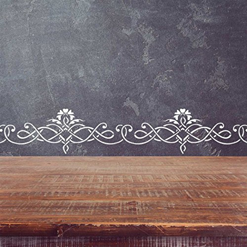 Wall Border Elegant Classic Stencil Pattern 097 Reusable Template for DIY Wall Decor