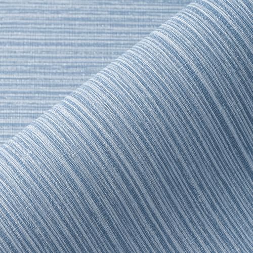Grasscloth Textured Wallpaper Peel and Stick 24inX393in Fabric Wall Paper Upgraded Peel and Stick Vinyl Contact Paper for Home Wall Decor(Dark Blue) - color: Dark Blue