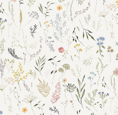 Dimoon 787"x16.1" Floral Peel and Stick Wallpaper Beige Contact Paper Thicken Wallpaper Delicate Flower Waterproof Green Leaf White Self Adhesive Removable Wall Paper Shelf Liner Decal Vinyl Roll - color: Beige-Smooth, size: 16.1" x 787"
