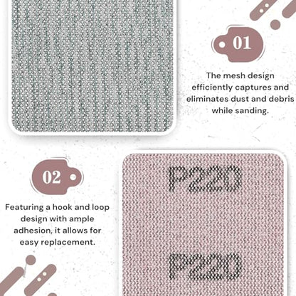 2-3/4" 600 Grit Ceramic Mesh Sandpaper Roll for Sanding Block - style: 2-3/4inch 600Grit