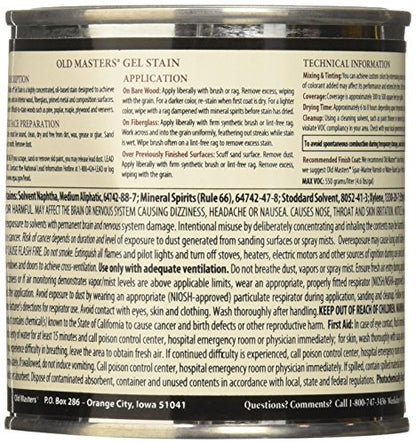 Old Masters 19086 80316 HPT Gel Stain Cherry, 0.5 Pint