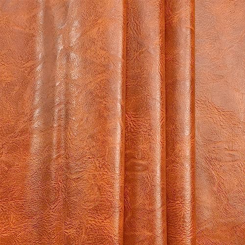 100x140cm Light Brown Soft Faux Leather Fabric, 1mm Thick PU Material - color: Light Brown, size: 39x54 inch