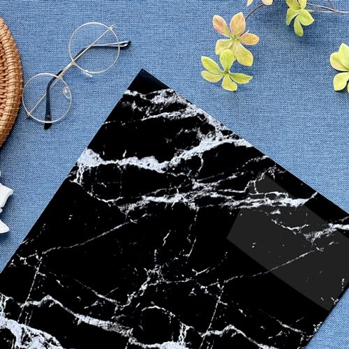 Haimin 3D Wall Panels Peel and Stick Marble Tile Look 10 Pack Waterproof - color: Black-JGH