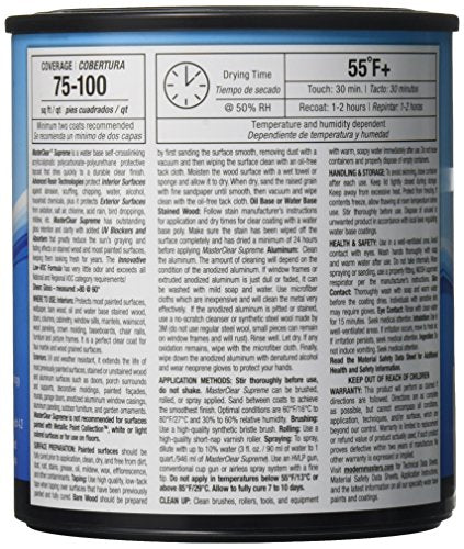 Modern Masters MasterClear Supreme Gloss Clear Water-Based Protective Coating 1 qt