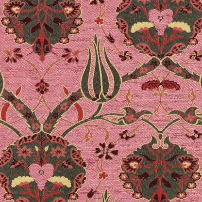 Floral Tulip Upholstery Fabric Bohemian Boho Tapestry Ottoman Turkish Navajo Moroccan Oriental Ethnic Upholstery Fabric by The Yard Meter (1 Yard (55" x 36")) - size: 1 Yard (55" x 36")