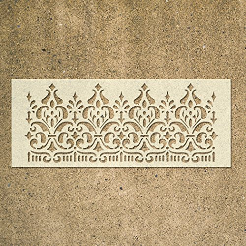 Wall Border Ornament Stencil Pattern 095 Reusable Template for DIY Wall Decor