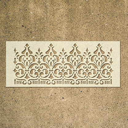 Wall Border Ornament Stencil Pattern 095 Reusable Template for DIY Wall Decor
