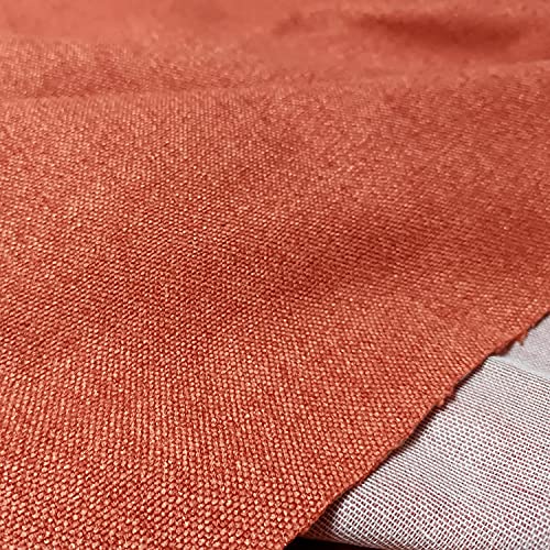 11OZ Polyester Blend Upholstery Sewing Fabric by The Yard Width 57 Inches Brick Red - color: Brick Red, size: 1 yard