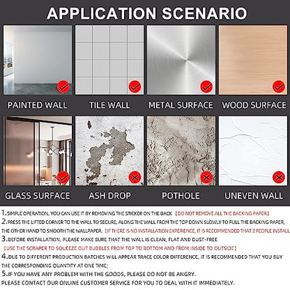 (15.7 inchx118 inch) Grey Wallpaper Self Adhesive Peel and Stick - color: Dark Gray, size: 15.7" x 118"