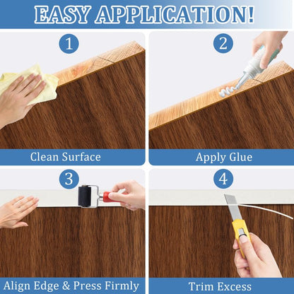 Cream White Edge Banding, 15/16 inch X 100 ft PVC Edge Banding Tape, 1mm Thick Textured Creamy White Veneer for Kitchen Cabinet Refacing, Laundry Room & Plywood Project - color: Cream White, size: 15/16 inch X 100 ft
