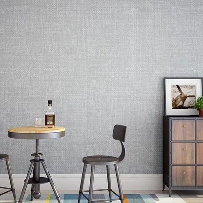 Gray Grasscloth Peel and Stick Wallpaper Self Adhesive 17.8"x118"