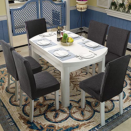 Genina Waterproof Chair Covers for Dining Room Chair Slipcovers Set of 4 - color: Black, size: 14-18in Waterproof