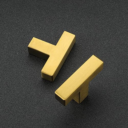 Ravinte Gold Cabinet Pulls, 10 Pack Single Hole Kitchen Cabinet Handles - size: Single Hole