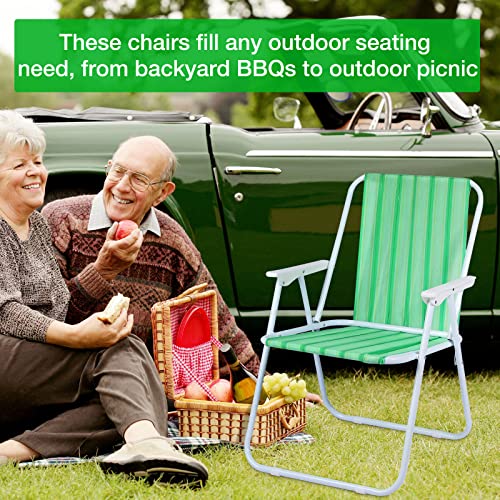 HESTYA 2 Rolls 2 1/4 Inch x 100 Feet Lawn Chair Webbing Folding Polypropylene Webbing for Outdoor Furniture Seat Repair Replacement - color: Green White