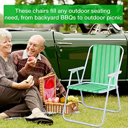 HESTYA 2 Rolls 2 1/4 Inch x 100 Feet Lawn Chair Webbing Folding Polypropylene Webbing for Outdoor Furniture Seat Repair Replacement - color: Green White