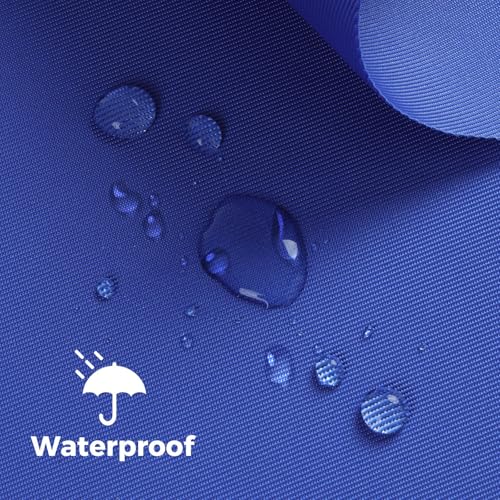Waterproof Nylon Fabric 420D Twill Fabric by the Yard 58x36 Inch Blue - color: Blue, size: Pre Cut 1 Yard