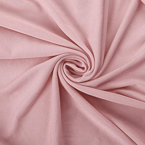 Peomeise Stretch Spandex Chair Cover for Wedding Party Dining Banquet Event (Dusty Rose, 25) - color: Dusty Rose, size: 25PCS