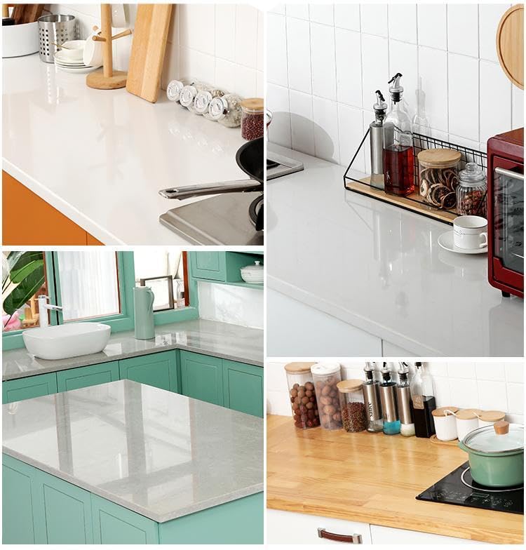 Clear Contact Paper Roll 17.7'' x 472'' Clear Glossy Self-Adhesive Film Cover Removable Protective Film Transparent Liners Drawers Shelves Kitchen Cabinets Desks Fridge Roll - color: Clear, size: 17.7"W x 472"L
