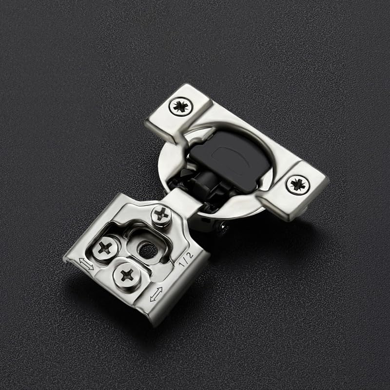 HOME EDIT 1 Pair 1/2 Inch Overlay Soft Close Cabinet Hinges Door Hinges - size: 1/2 inch Overlay