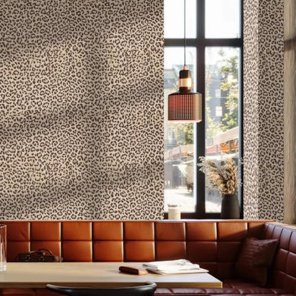 Leopard Print Wallpaper,Cheetah Peel and Stick Contact Paper 17"X120" - color: Leopard Print, size: 17" x 120"