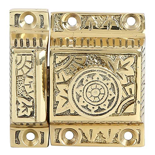 Cabinet Latch, Ideal for Cabinet Closet Kitchen Doors, Antique Cabinet Latch Polished Brass Finish (1, Polished Brass Finish) - color: Polished Brass Finish