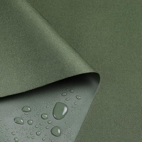 Waterproof Marine Canvas Fabric by The Yard 58" W 600D PVC Backing 15 Yards - color: Army Green, size: 15 Yards