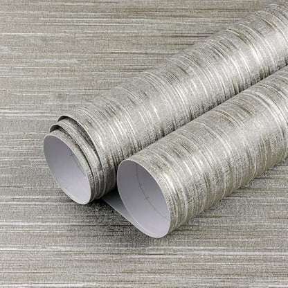 LACHEERY Taupe Grasscloth Wallpaper Textured Peel and Stick Fabric Wallpaper Textured Contact Paper for Cabinets and Drawers Waterproof Removable Grass Cloth Faux Linen Wall Paper for Walls 15.8"x80" - size: 15.8" x 80"