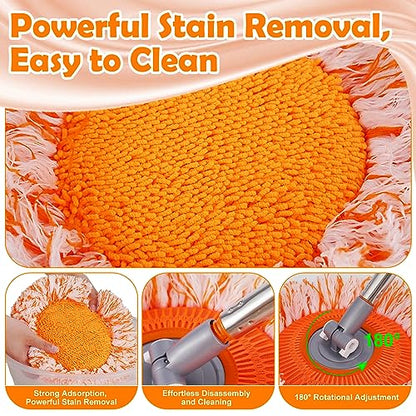 Keyloland Wall Mop, Primium 68” Wall Cleaner, High-Quality Baseboard Cleaner, Professional-Grade Baseboard Cleaner Tool with Handle, Superior Quality Dust Mop, Efficient cleaning tools