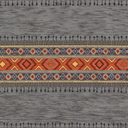 Kilim Pattern Upholstery Fabric Kilim Bohemian Boho Tapestry Tribal Southwestern Turkish Moroccan Mexican Ethnic Fabric by The Yard Meterd (5 Yards (55" x 180")) - size: 5 Yards (55" x 180")
