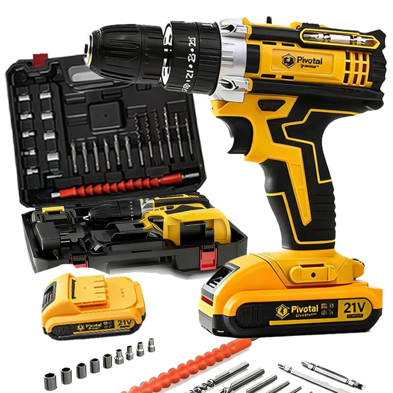Multi-functional electric tool set, rechargeable multi-purpose electric hammer drill, speed control, torque adjustment, lightweight drill, suitable for household repairs, impact drill set