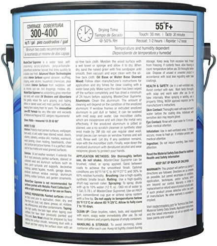 1 gal Modern Masters MCS901 Clear MasterClear Supreme Protective Clear Coat, Matte