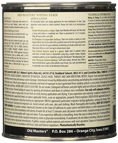 Old Masters, Provincial 11504 WIP Stain, 1 Quart - color: Provincial, size: 1 Quart