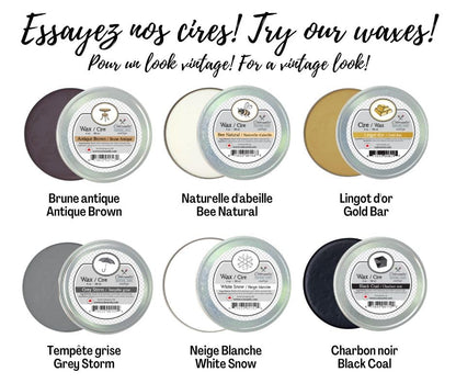 Colorantic | Clear Beeswax Furniture Polish | Chalk Based Paint Wax | Wood Waxes Cutting Board (4 oz, Clear Natural) - color: Bee Natural Wax, size: 4 Ounce (Pack of 1)