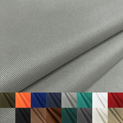 Waterproof Canvas Fabric by The Yard 600D Upholstery Outdoor Fabric 58”W - color: Silver Grey, size: 3 Yards 58" x 108"