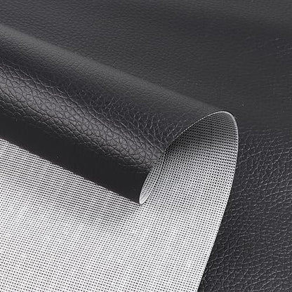 Marine Vinyl Fabric Waterproof Soft Leather Material 55"×180" Black - color: Black, size: 55"W x 180"L