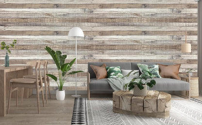 Yun-aeon Natural Wood-Grey Contact Paper Peel and Stick Wallpaper - color: Natural Wood-grey, size: 17.3" x 1200"