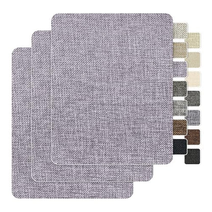 BESEZX Linen Fabric Repair Patch Upholstery Patch 3 PCS 9 * 11 Inch - color: Light Grey, size: 9*11 inch