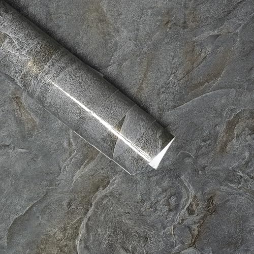 Gray Gold Marble Contact Paper Peel and Stick Countertops Kitchen Vinyl Wrap Wallpaper 591"x32"Wide Granite Light Brown Textured Waterproof adhesive wall paper for Restroom Counter top Wall Backsplash - color: Grey gold, size: 32" x 591"
