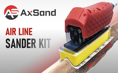 Air Straight Line Sander+ Interchangeable Contoured Profile Block&Sandpaper