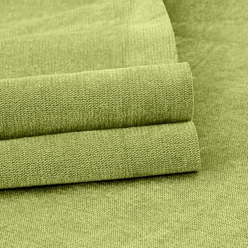 58" x 40" Chenille Fabric | Soft Luxury for Home Decor & Fashion | Crafting Cozy Comfort & Timeless Elegance (Green) - color: Green, size: 58''x40''