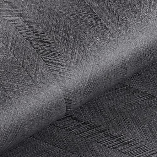 Livelynine 15.8x197 Ebony Wood Countertop Contact Paper Peel and Stick Waterproof Black Contact Paper for Cabinets Vinyl Wrap Kitchen Cabinet Wallpaper Self Adhesive Countertop Cover Desk Stickers - color: Charcoal Wood, size: 15.8" x 197"